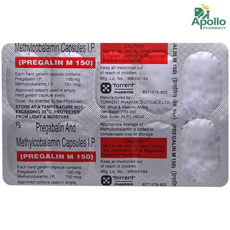PREGALIN M CAPSULE 150MG Price, Uses, Side Effects, Composition ...