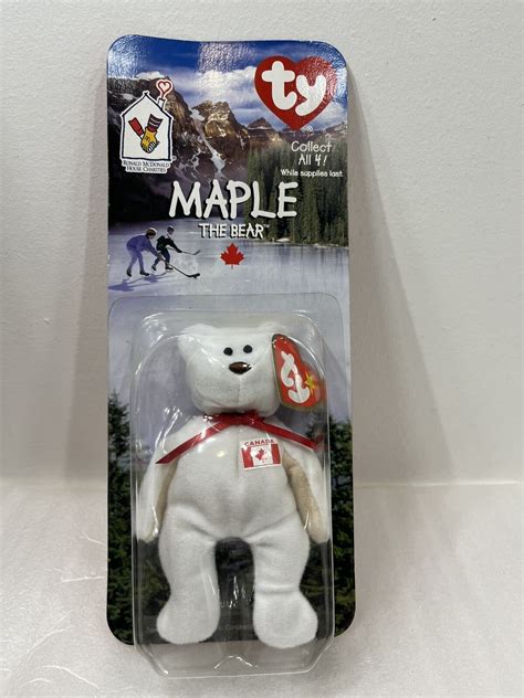 Ty Teenie Beanie Baby Maple the Bear NIB McDonald’s Happy Meal Toy | eBay