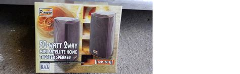 P.Audio MS-50 Mini Satllite Home Theatre Speaker - Pack of 2 : Amazon ...