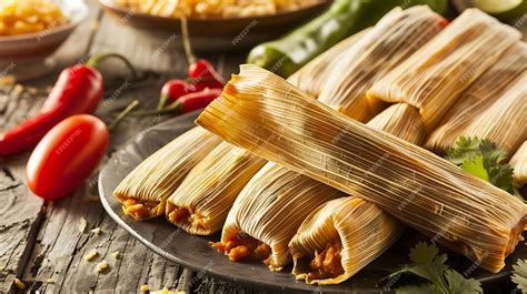 Premium Photo | Delicious Mexican tamales wrapped in corn husks