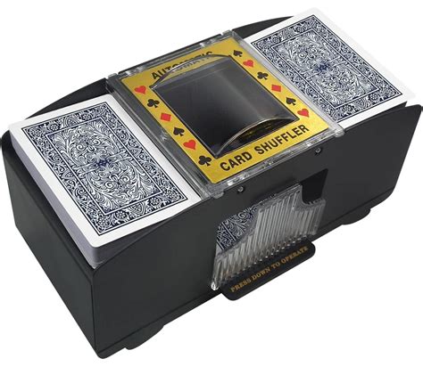 Automatic Card Shuffler, 1-2 Deck Battery-Operated Electric Poker Card ...