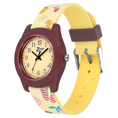 Buy Online Zoop By Titan Outdoor life Yellow Dial Plastic Strap for ...