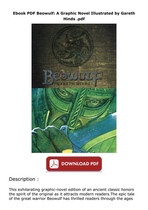 Ebook PDF Beowulf: A Graphic Novel Illustrated by Gareth Hinds .pdf