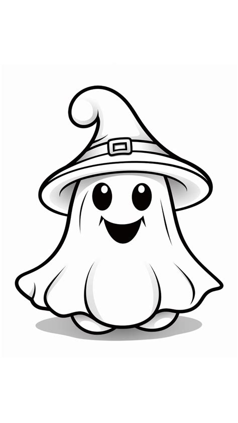 Free Printable Halloween Ghost Coloring Pages