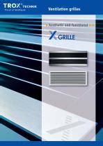 Aluminium ventilation grill - X-GRILLE - TROX - linear / cover / acoustic
