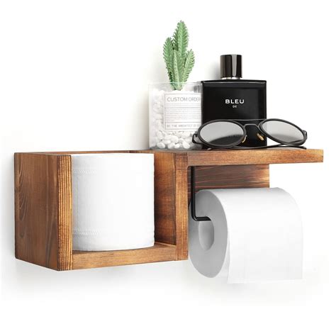 Wood Toilet Roll Holder With Shelf at Neomi Ingram blog