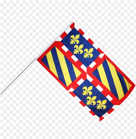 Drapeau France Bourgogne Sur Hampe - Burgundy Flag - 3x5 Ft PNG ...