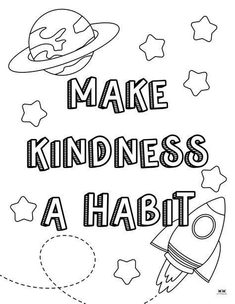 Kindness Coloring Pages Printable