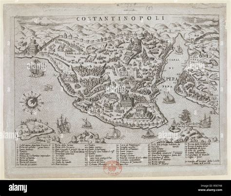 Constantinople map hi-res stock photography and images - Alamy