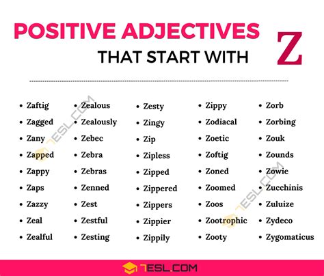 Words That Start With Z
