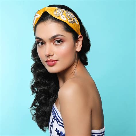 Jacqueline Mustard Hand Embellished Headband/Hairband – Joey & Pooh
