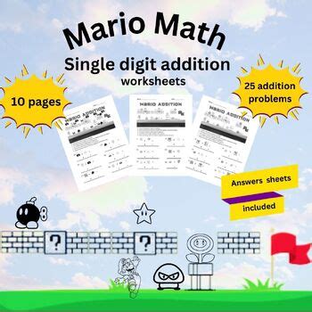 Image result for Mario Math Problems Printable