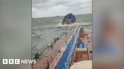 Oil tanker pursued by US now has a Russian flag painted on its side
