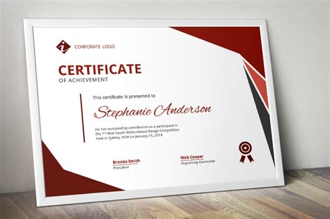 Modern Word Certificate Template