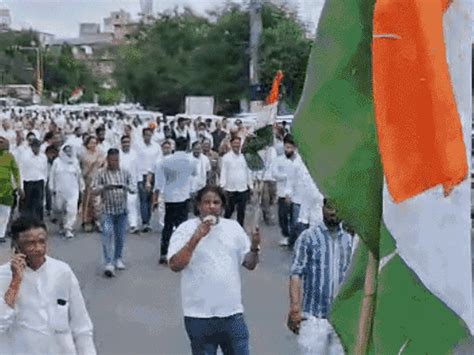 Congress holds protest march in Jaipur over voter list irregularities ...