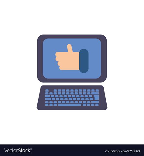 Computer icon flat design Royalty Free Vector Image