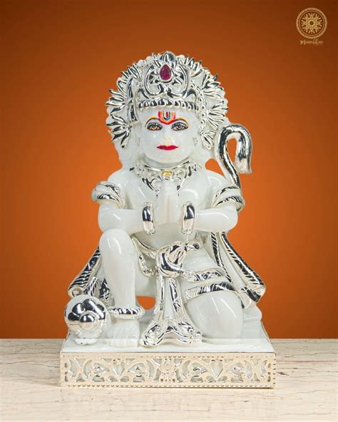 Beautiful Hand Carved Hanuman Ji Statue | Divine Lord Hanuman Idol for