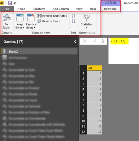 Power Query List Functions 的图像结果