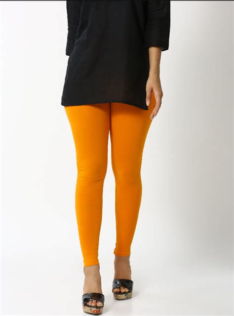 Women Ankle Length Leggings Dark Yellow – De Moza