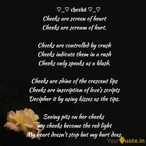 𝖈𝖍𝖊𝖊𝖐𝖘 ♡_... | Quotes & Writings by ♡Aliferous Vampire♡ | YourQuote