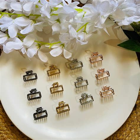 Bar Shape Mini Metal Hair Claw – S A A B O O