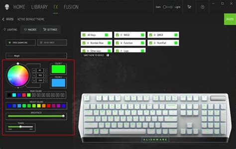 Image result for Alienware Keyboard Color Settings K8165