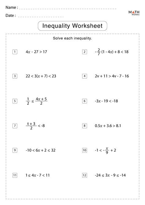 Image result for Inequality Word Problems Worksheet 8th Grade