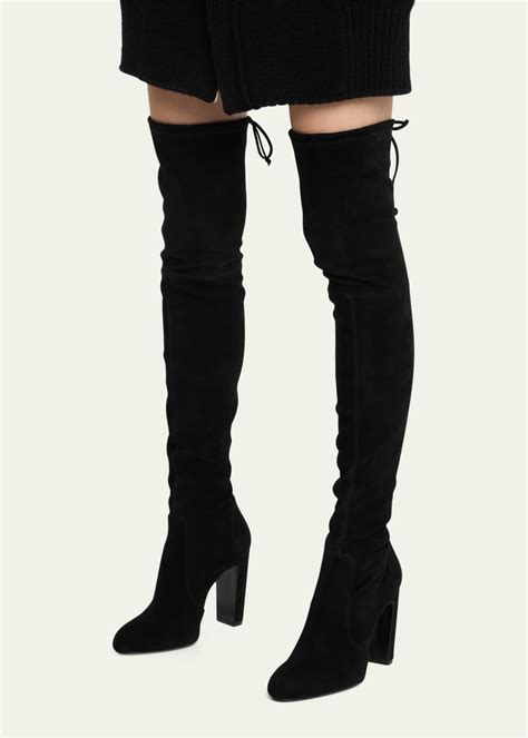 Stuart Weitzman Vidaland Suede Over-The-Knee Boots - Bergdorf Goodman