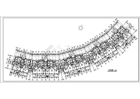 西宁市广兰苑小区5240平米4层框架组合式住宅楼全套建筑设计CAD图纸_住宅小区_土木在线