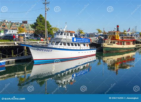 Odyssey Whale Watch Ship, Portland, Maine, USA Editorial Image - Image ...
