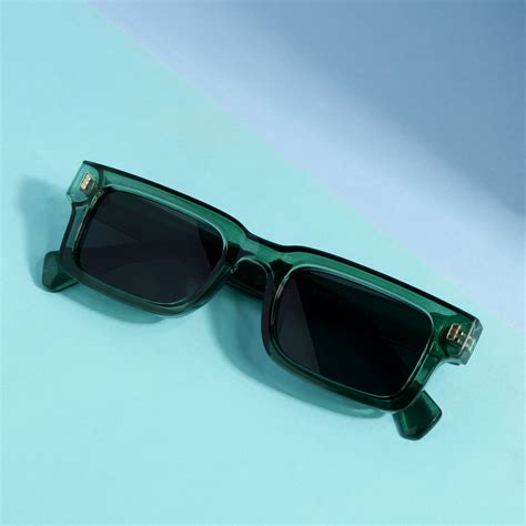 Lucifer Green Black Rectangle Shades – Dare to Be Different