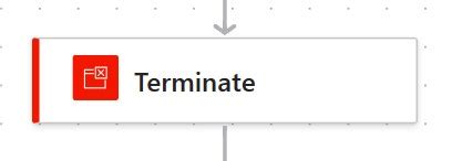 Image result for Power Automate Terminate Control