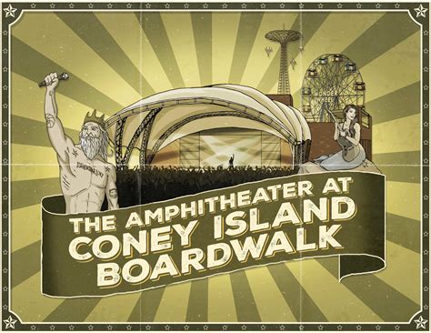 Coney Island Amphitheater Branding — Jarrett S.T. Colán Designs