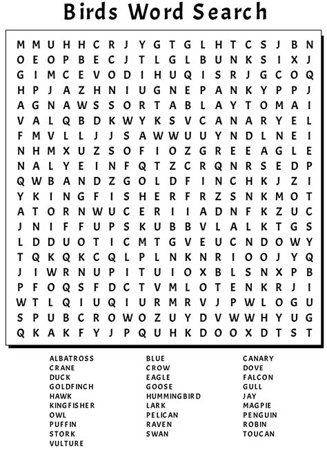 Printable Large Print Word Search - Printable JD
