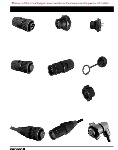 Cable Assemblies/Connector Catalog Datasheet by Conxall/Switchcraft ...