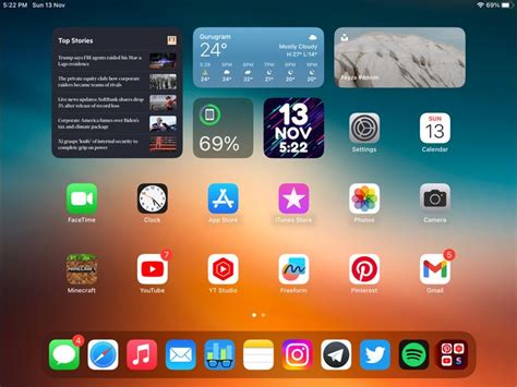 Image result for iOS 9 iPad Pro Home Screen