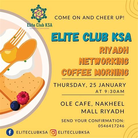 Riyadh Networking Coffee Morning for Ladies, Al Nakheel Mall Riyadh, 25 ...