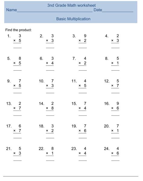 Image result for Third Math Worksheets