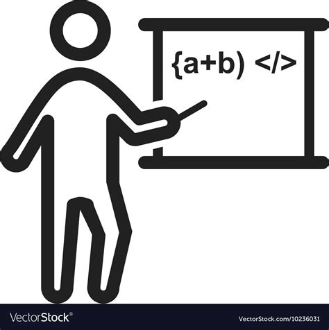 Teacher teaching Royalty Free Vector Image - VectorStock