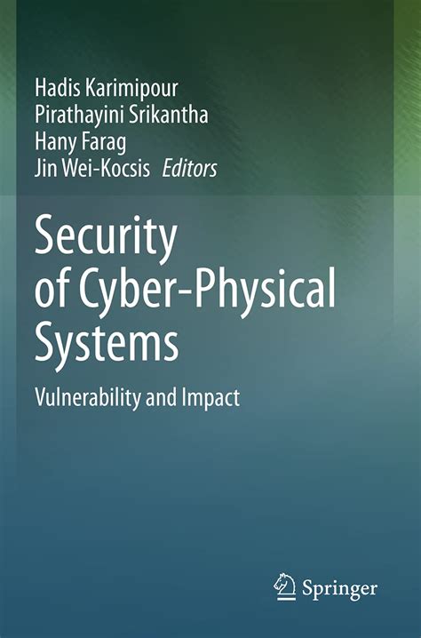 Buy Security of Cyber-Physical Systems: Vulnerability and Impact Book ...