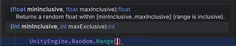 Image result for C# Unity Range Function
