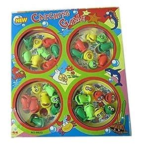 Buy PLAY DESIGN Fish Catching Game with 4 Pools,32 Small Multicolored ...