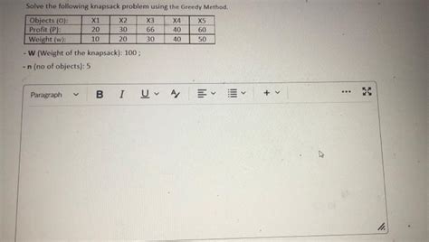 Image result for Knapsack Problem Using Greedy Method