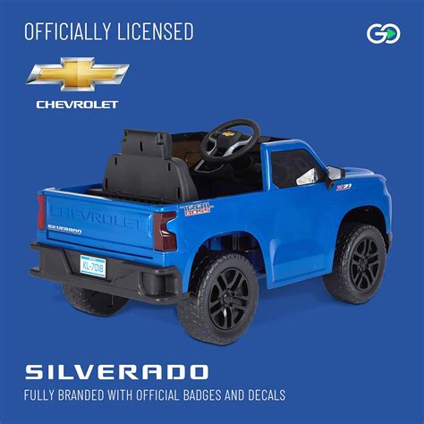 Buy ReadyGO 12V Battery Powered Licensed Chevrolet Silverado Kids Ride ...