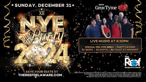 New Years Eve 2024 at The Reef, The Reef Delaware, Boothwyn, 31 ...
