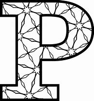Image result for Adult Coloring Page Alphabet Letter P