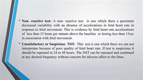 Non-stress test, and contraction stress test, presentation | PPTX