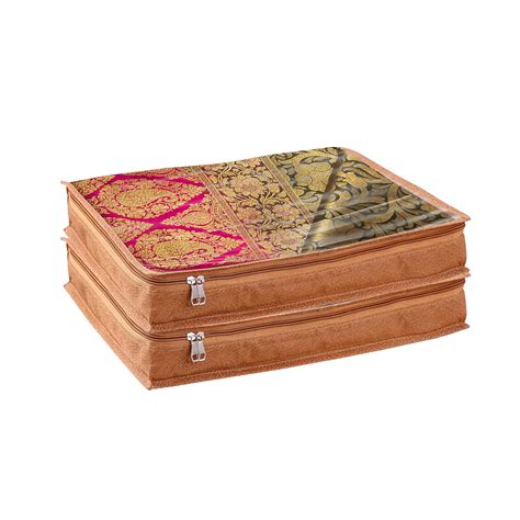 Jd Fresh 2 Pieces Saree Covers For Clothes With Zip,Sari Cover Bags For ...