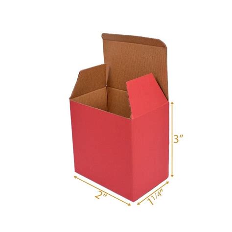 Red Reverse Tuck Box -2x1.25x3 | Product Boxes, Eflute Cartons