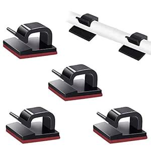 SOULWIT 50 Pcs Self Adhesive Cable Management Clips, Cable Organizers ...